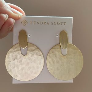 Kendra Scott Hammered Gold Earrings
